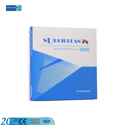 Rhwyllen hemostatig amsugnadwy